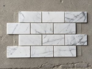 Natural Marble Bianco Carrara Marble Mosaics Tiles for Kitchen Wall Backsplash Bathroom Floor 