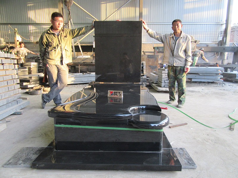 China Natural Stone Shanxi Black Granite Tombstone Monuments Manufacturer - Granite - 3